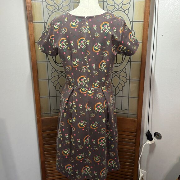 Matilda Jane Friends Forever Brown Maja Ponte Knit Dress Size L - Picture 4 of 16